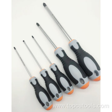 Screwdrivers with Three Color Handle Cr-V Blade